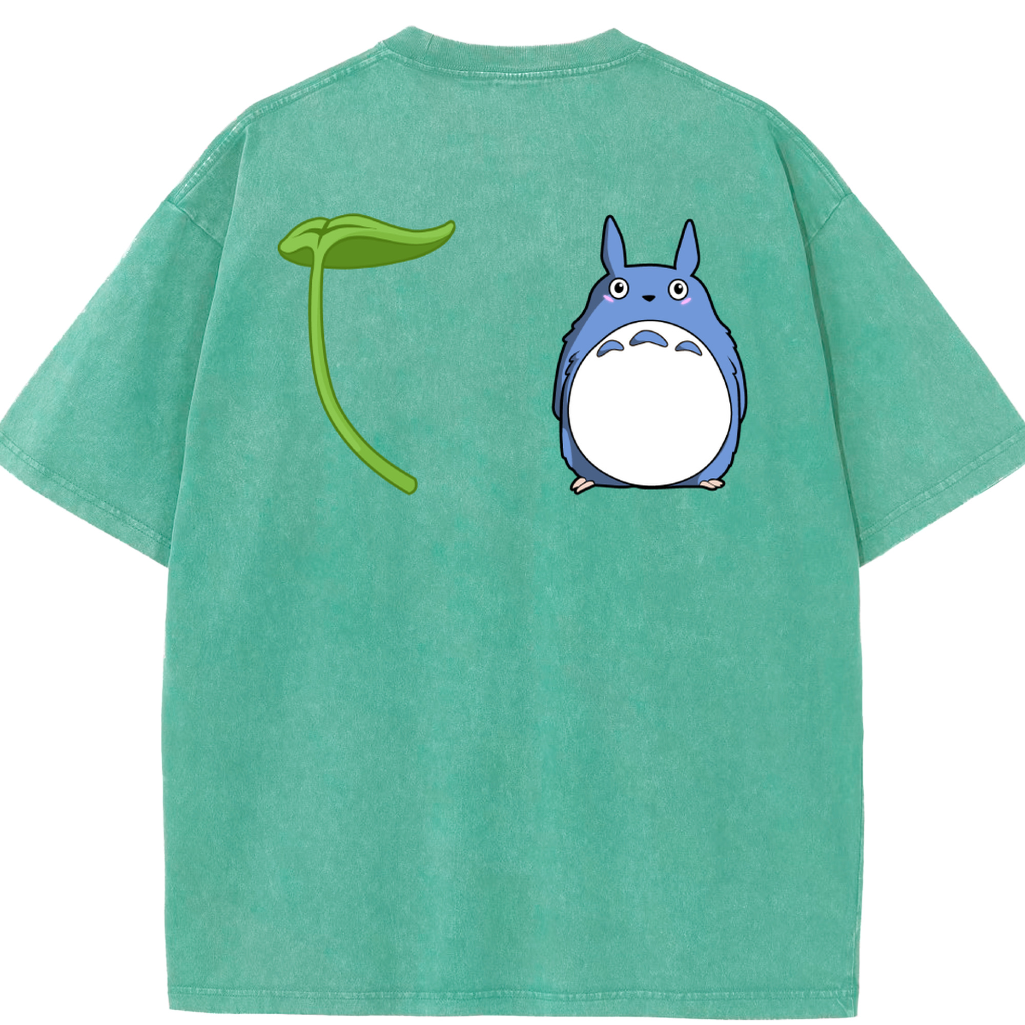 （画像用） となりのトトロ 草壁メイ 草壁サツキ My Neighbor Totoro Satsuki Kusakabe Mei Kusakabe 綿100% ヴィンテージ風 半袖Tシャツ（背面プリント）